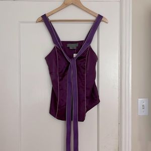 Fuschia Silk Proenza Schouler Top